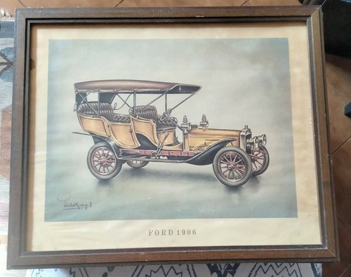 Stampe auto epoca firmate - 6, d'epoca