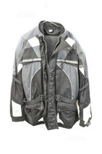 Tuta Da Moto Spyke Giacca + Pantaloni Con Protezioni Nera Sfoderabili Tg. Xl / X