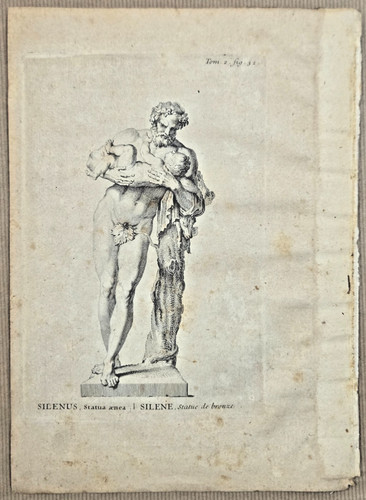 Gravure xixeme statue - xixeme, de