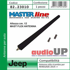 ANTENNA AUTO DOPPIO GRANO BASE RETTANGOLARE JEEP RENEGADE DAL 2014. LUNGH. 12 CM