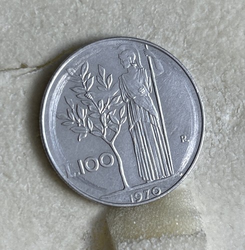 Moneta italiana 100 lire - moneta,