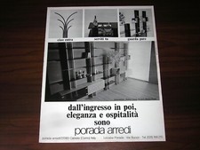 PORADA ARREDI LIBRERIASESSANTANOVE DESIGN RICCARDO MARTINO PEREGO1975 pubblicità