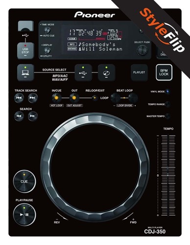 Pioneer cdj 350 skin colore - skin, |