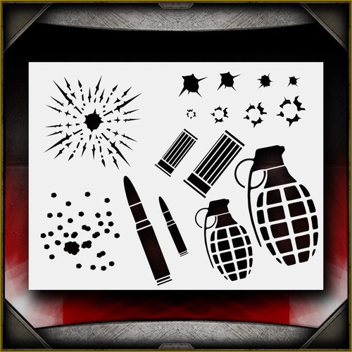 Modello stencil aerografo