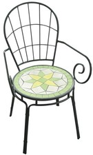 Sedia poltrona con mosaico - sedia, in