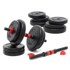 LUXTRI Set di manubri 20kg Dischi in cemento Kit manubri Allenamento Pesi