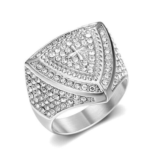 Anello triangolo scudo - scudo, croce
