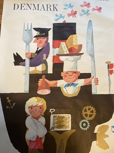 Poster cibo originale vintage