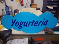 CARTELLO  PUBBLICITARIO INSEGNA  YOGURTERIA