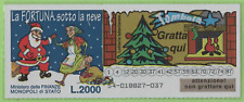 GRATTA E VINCI LOTTERIA LA FORTUNA SOTTO LA NEVE LOTTO 54 VERGINE PERFETTO