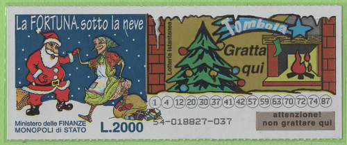 Gratta vinci lotteria - e,