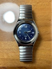 Orologio con data Swatch Irony AG 1999 svizzero inox anni ‘90