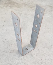 Galvanized Steel Column 4x4 Base ~ 10.25" tall /  0.15" thick