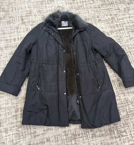 Giacca puffer shearling anatra