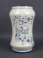 Vaso maiolica contenitore sale