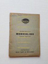 Mondial 50 Mondialino 3V 1957 catalogo ricambi originale