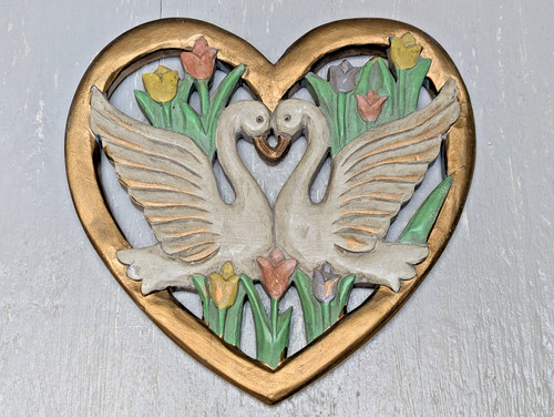Targa parete cuore legno - parete,
