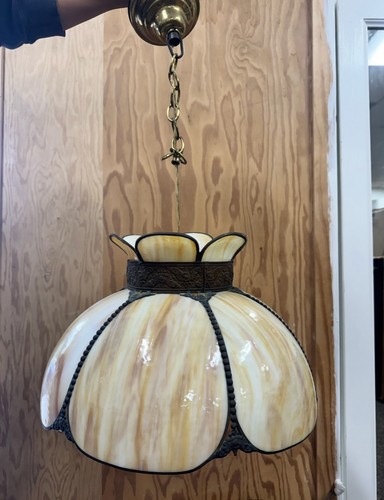 Lampadario vintage vetro - lampadario,