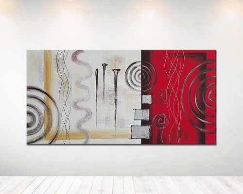 Quadro astratto dipinto mano - quadro,