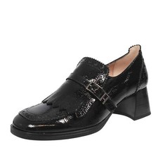 Hispanitas Mocassini In Pelle Con Tacco Medio Nero - Taglia 40 Scarpe Donna