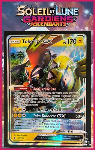 Carta pokémon tokorico - carta,