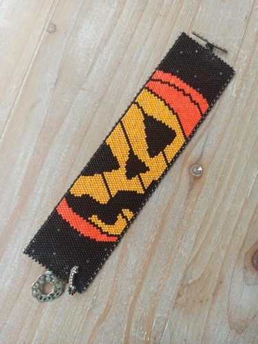 Bracciale halloween perline - bracciale,