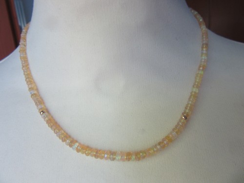 Collana opale vero cristallo