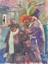 Mino MACCARI  1973  olio originale firmato con autentica