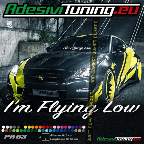 Adesivo flying low - flying,