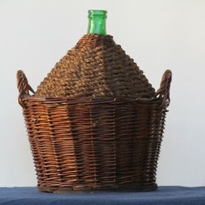 ANTICA DAMIGIANA IN VETRO DI