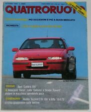 QUATTRORUOTE 10/1990 OPEL CALIBRA 16V – NISSAN 300 ZX TURBO – SKODA 136 FAVORIT