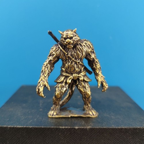 Statua demone tigre - in, ottone