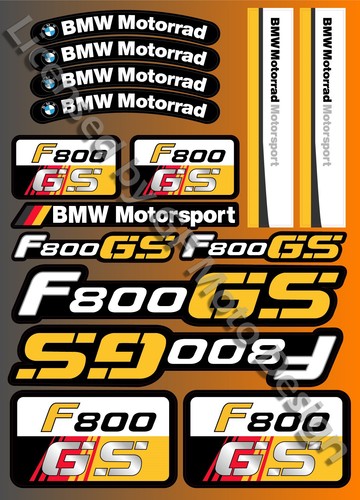 Bmw f800gs set adesivi moto - bmw,
