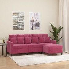 3-seater Sofa With Footstool