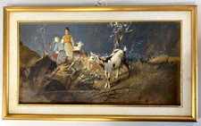 ANTICO QUADRO OLIO TAVOLA A