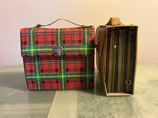 N.2 Valigette Porta Dischi 45 Giri Vintage Similpelle/cartone +70 dischi