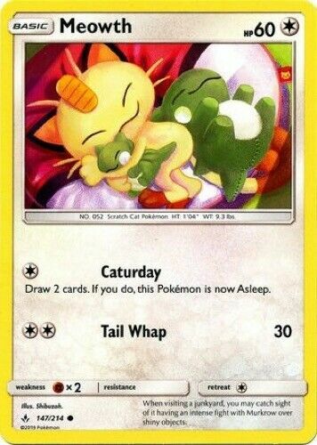 Meowth 147 214 unbroken - 147/214,
