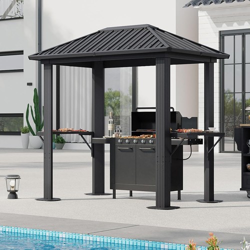 Grill hardtop gazebo 8 - 5, ft