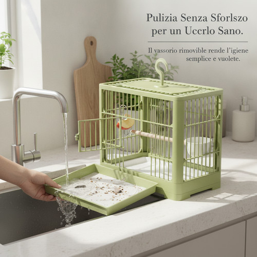 Gabbia per uccelli portatile - per,