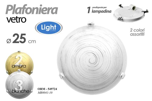 Plafoniera applique tonda - plafoniera,