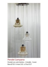 LAMPADARIO A 3 LUCI FORMA A
