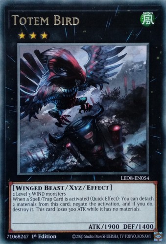 Led8 en054 totem bird rare - bird, 1st