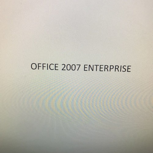 Office 2007 enterprise - 2007,