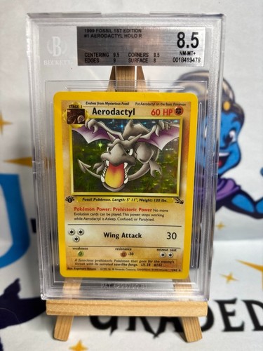 Pokemon aerodactyl holo 1st - pokemon,