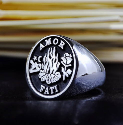 Anello uomo stoico amor - stoico, fati