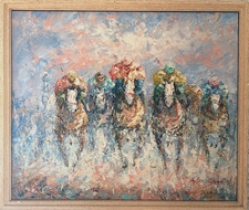 Corsa cavalli quadro - cavalli,