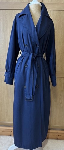 Aquascutum trench blu navy con