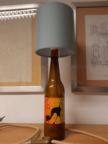 Lampada bottiglia birra - lampada,