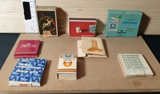 Vintage Lotto Di 8 Scatole Fiammiferi Di Vari Tipi .