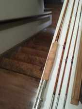 Canna da mosca in bambù Shakespeare A-1300b-9. Due punte.